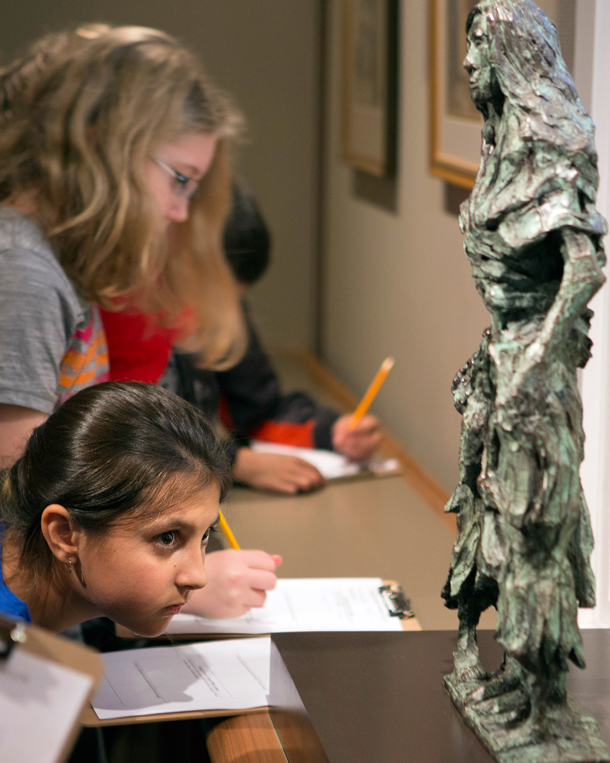 Local elementary school students tour Ireland's Great Hunger Museum